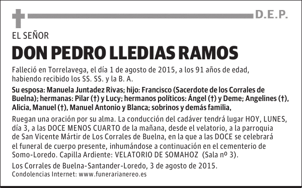 PEDRO LLEDIAS RAMOS