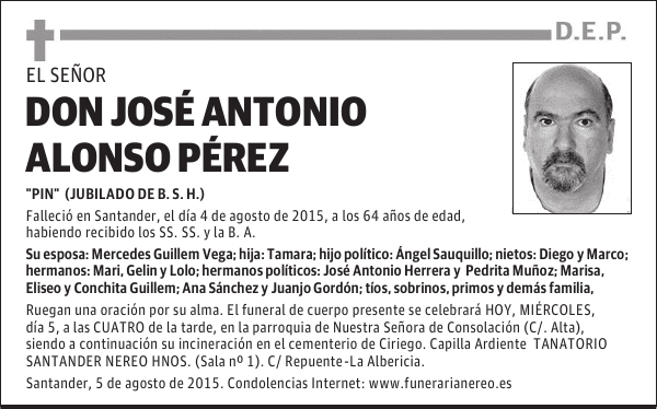 JOSÉ ANTONIO ALONSO PÉREZ