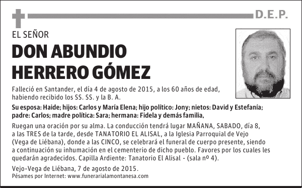 Don Abundio Herrero Gómez