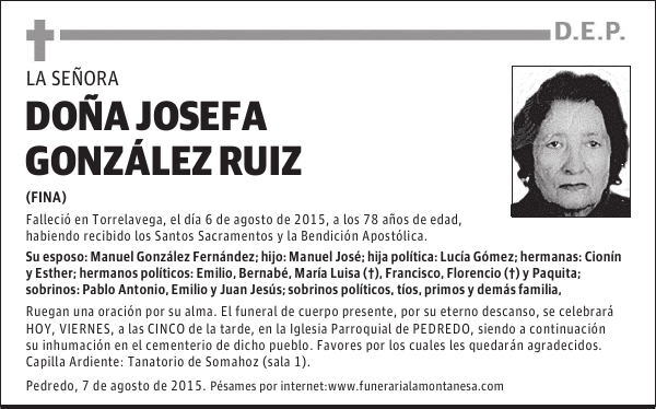 Doña Josefa González Ruiz