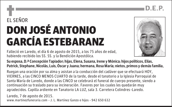 JOSE ANTONIO GARCIA ESTEBARANZ