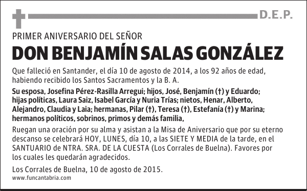 BENJAMIN SALAS GONZALEZ