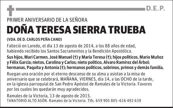TERESA SIERRA TRUEBA