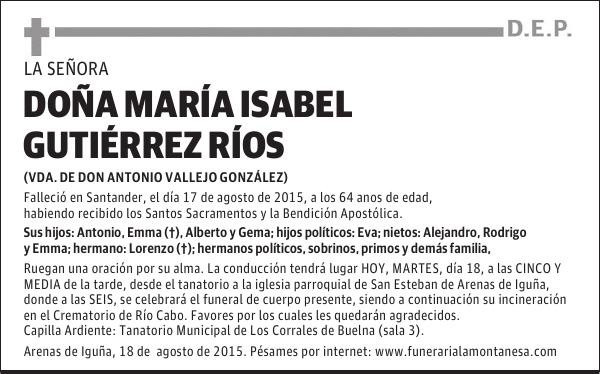 María Isabel Gutiérrez Ríos