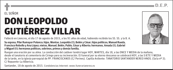 LEOPOLDO GUTIERREZ VILLAR