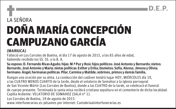 M. CONCEPCIÓN CAMPUZANO GARCÍA