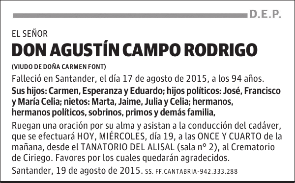 AGUSTÍN CAMPO RODRIGO