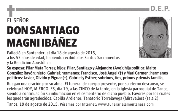 Santiago Magni Ibáñez