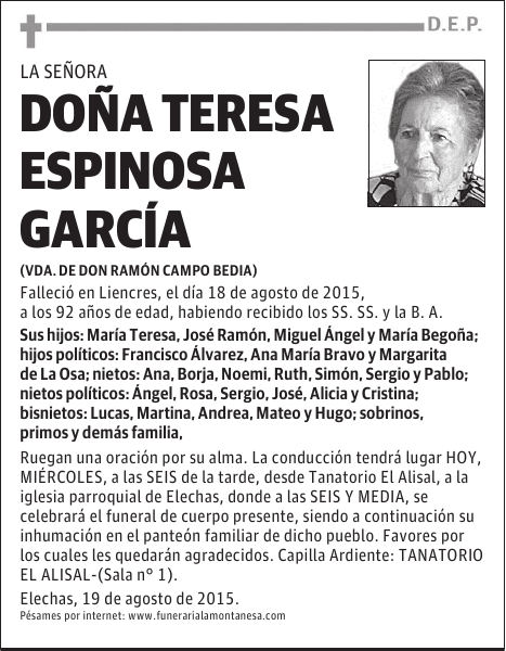 Teresa Espinosa García