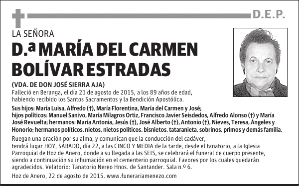 María del Carmen Bolivar Estradas