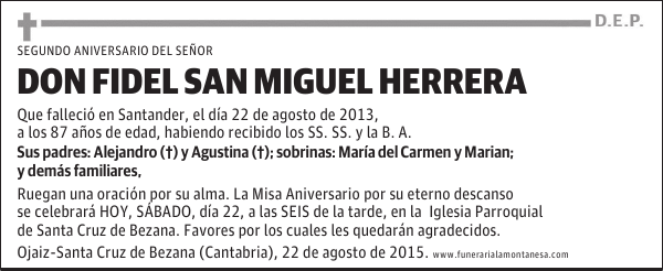 Fidel San Miguel Herrera