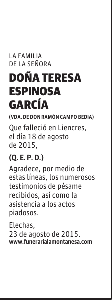 Teresa Espinosa García