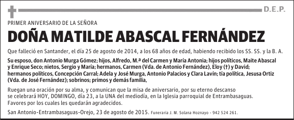 Matilde Abascal Fernández