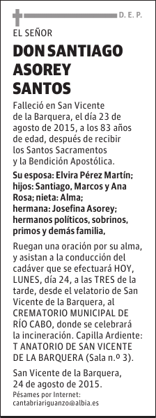 Santiago Asorey Santos