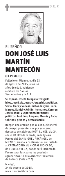 José Luis Martín Mantecón