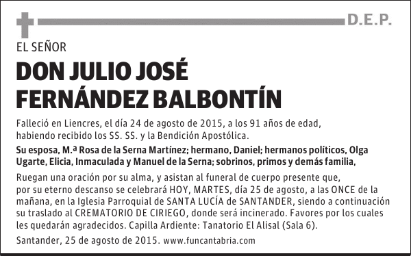 Julio José Fernández Balbontín