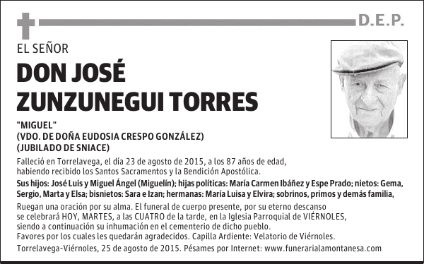 José Zunzunegui Torres