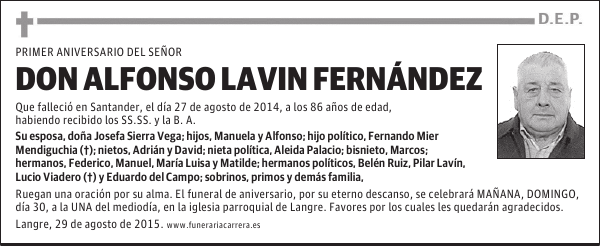 ALFONSO LAVIN FERNÁNDEZ