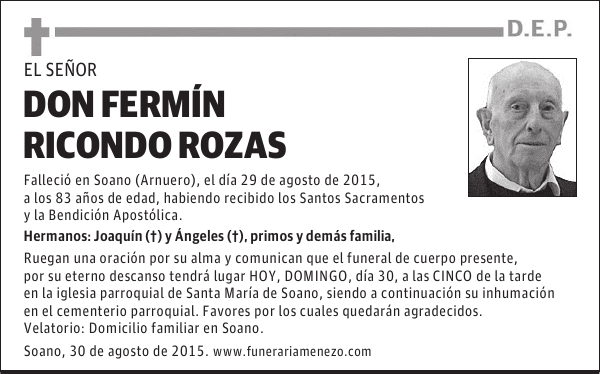 FERMÍN RICONDO ROZAS