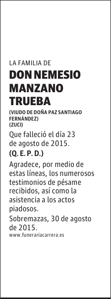 NEMESIO MANZANO TRUEBA