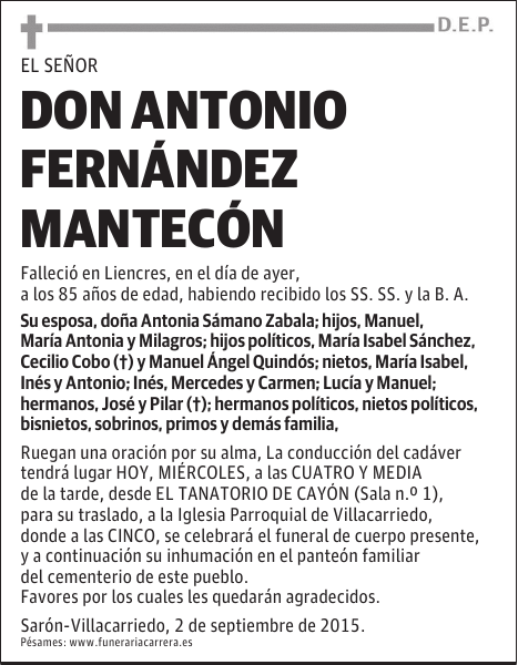 Antonio Fernández Mantecón