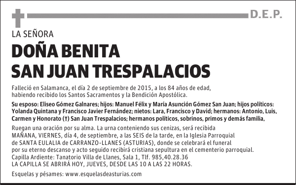 Benita San Juan Trespalacios