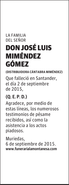 José Luis Miméndez Gómez