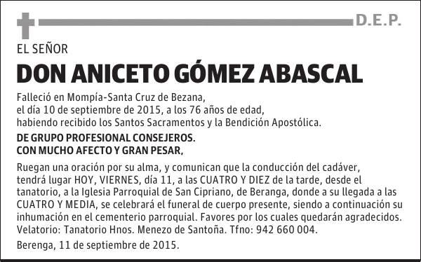 Aniceto Gómez Abascal 5