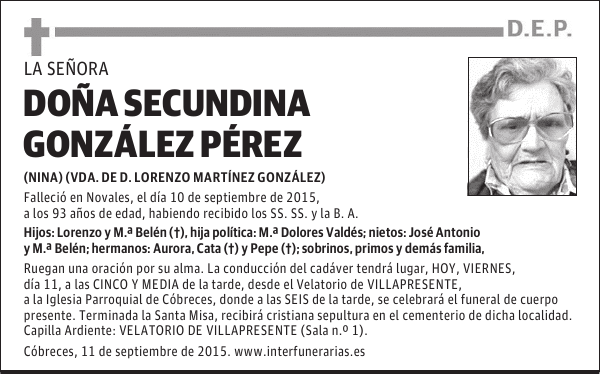 Secundina González Pérez