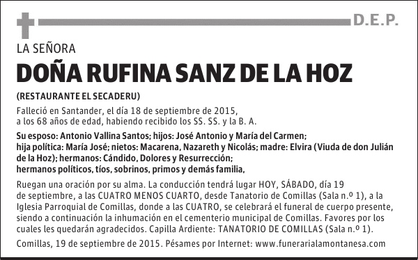 Rufina Sanz de la Hoz