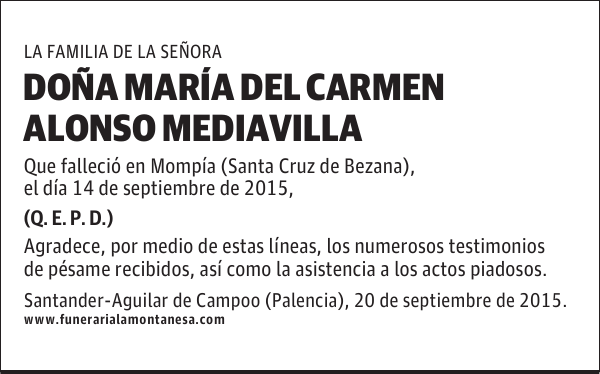 María del Carmen Alonso Mediavilla