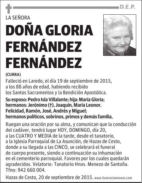 Gloria Fernández Fernández
