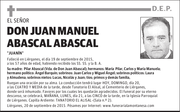 Juan Manuel Abascal Abascal