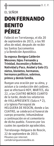 Fernando Benito Pérez