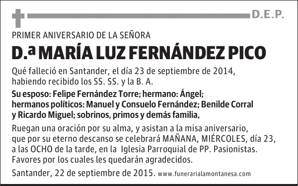 María Luz Fernández Pico