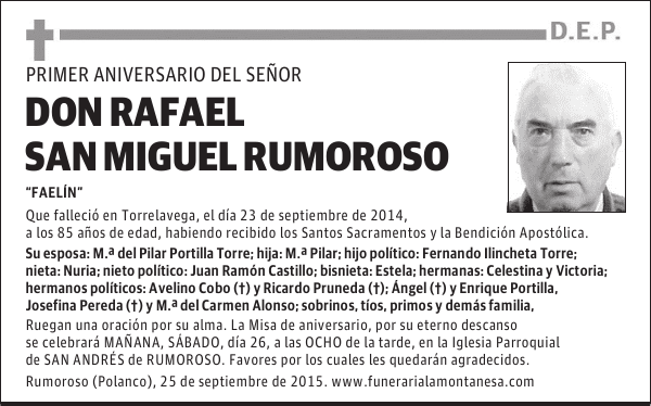 Rafael San Miguel Rumoroso