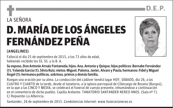 MARIA DE LOS ANGELES FERNANDEZ PEÑA