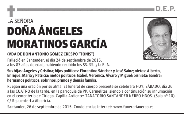 ÁNGELES MORATINOS GARCÍA
