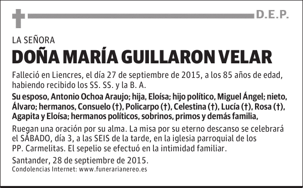 MARIA GUILLARON VELAR