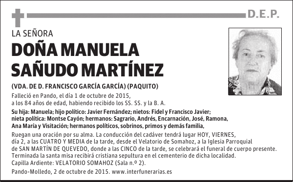 Manuela Sañudo Martínez