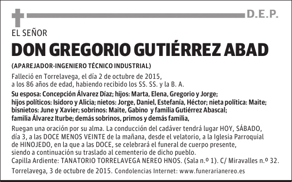 Gregorio Gutiérrez Abad