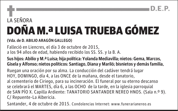 Mª LUISA TRUEBA GÓMEZ