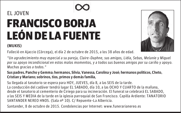 FRANCISCO BORJA LEON DE LA FUENTE