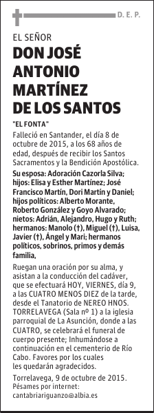 JOSÉ ANTONIO MARTÍNEZ DE LOS SANTOS
