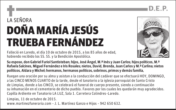 MARÍA JESÚS TRUEBA FERNÁNDEZ