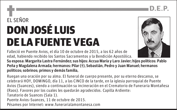 José Luis De La Fuente Vega