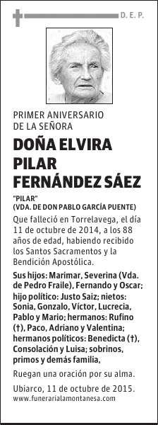 Elvira Pilar Fernández Sáez