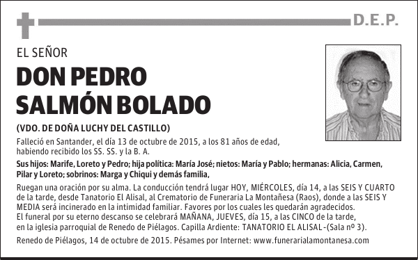 Pedro Salmón Bolado