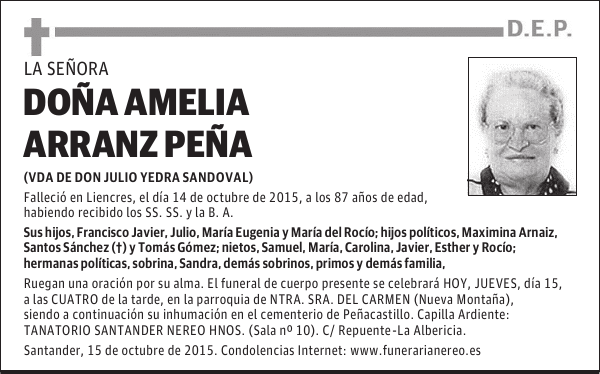 AMELIA ARRANZ PEÑA
