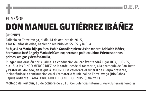 MANUEL GUTIERREZ IBAÑEZ